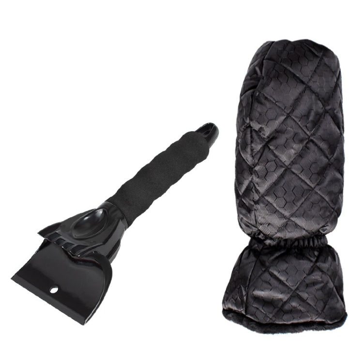 Vehicle Mounted Snow Shovel De-Icer Cleaning Tool, Color: Black+Gloves - Ice Scraper by PMC Jewellery | Online Shopping South Africa | PMC Jewellery | Buy Now Pay Later Mobicred