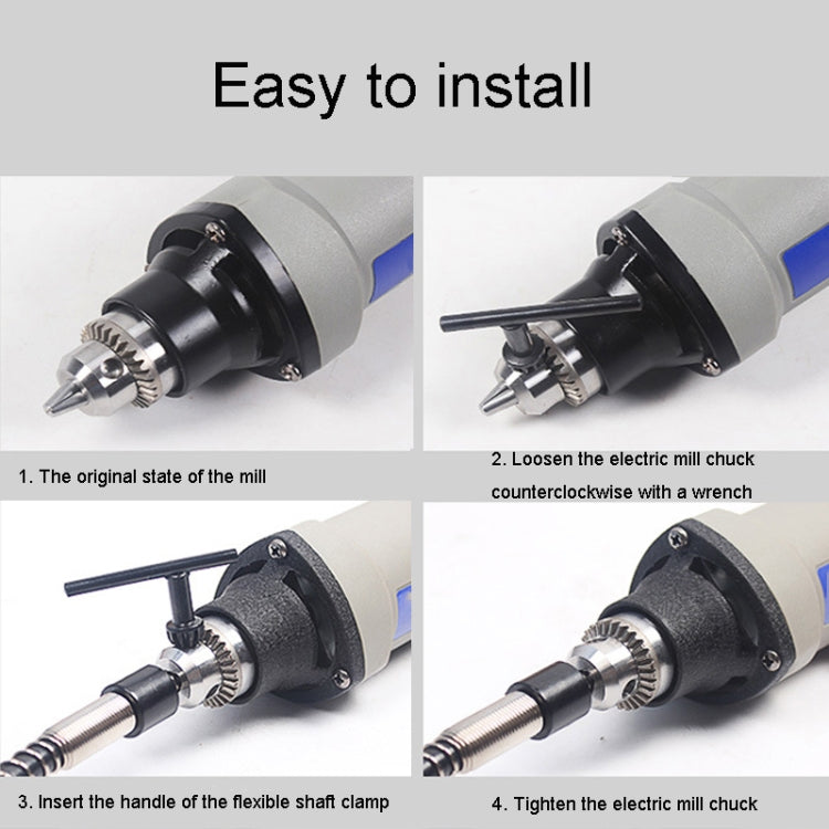 HILDA Power Drill Engraving Machine Accessories Drill Chuck Flexible Shaft, Diameter: 6mm - Drill & Drill Bits by HILDA | Online Shopping South Africa | PMc TechLife | Buy Now Pay Later Mobicred