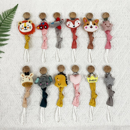 Animal Head Pacifier Chain Newborn Pacifier Clip, Style: Bears - Cups & Silicone Nipple by PMC Jewellery | Online Shopping South Africa | PMC Jewellery | Buy Now Pay Later Mobicred