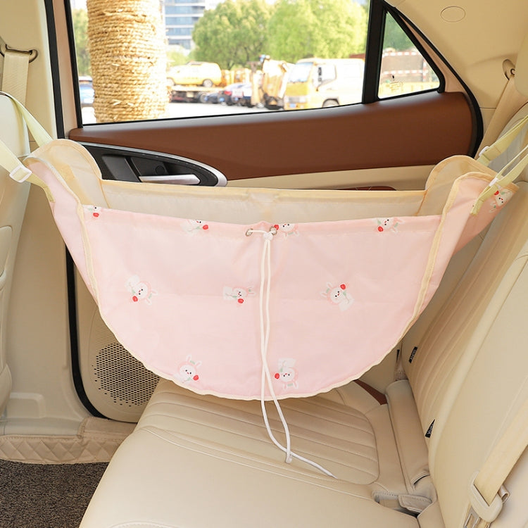 Car Multifunctional Rear Seat Net Pocket Hanging Storage Bag(Tulip Bunny) - Stowing Tidying by PMC Jewellery | Online Shopping South Africa | PMC Jewellery | Buy Now Pay Later Mobicred