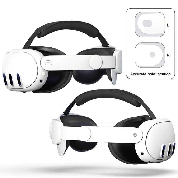 For Meta Quest 3 VR Adjustable Elite Headset Head Strap(Black) - VR Accessories by PMC TechLife | Online Shopping South Africa | PMC TechLife