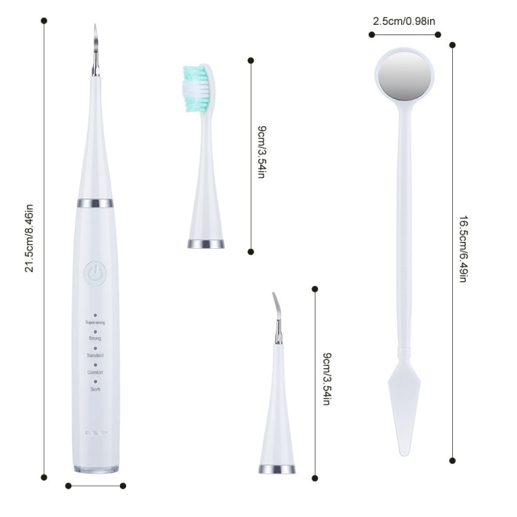 Electric Dental Scaler Accessories Replacement Head, Color: 5pcs Toothbrush Head Green - Replacement Brush Heads by PMC TechLife | Online Shopping South Africa | PMC TechLife