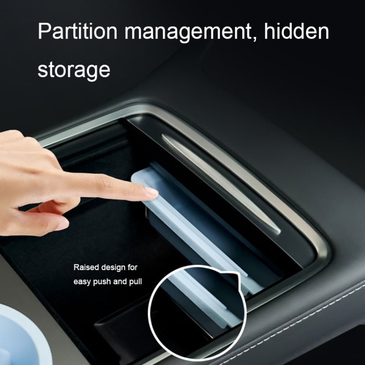 For Tesla Model 3 / Y Center Armrest Storage Box Car Modification Accessories Central Storage Box(Blue) - Stowing Tidying by PMC TechLife | Online Shopping South Africa | PMC TechLife | Buy Now Pay Later Mobicred