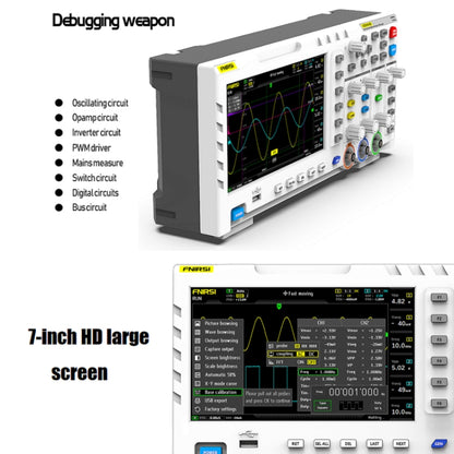 FNIRSI 2 In 1 Dual-Channel 100M Bandwidth Digital Oscilloscope 1GS Sampling Signal Generator, EU Plug 1014D - Digital Multimeter by FNIRSI | Online Shopping South Africa | PMC Jewellery | Buy Now Pay Later Mobicred