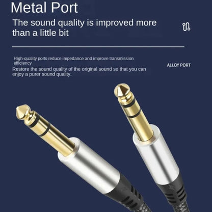 10m Audio Mixing Console Amplifier Drum Connection Cable 6.35MM Male To Male Audio Cable 28AWG OD4.0MM(Silver) - Microphone Audio Cable & Connector by PMC Jewellery | Online Shopping South Africa | PMC Jewellery | Buy Now Pay Later Mobicred