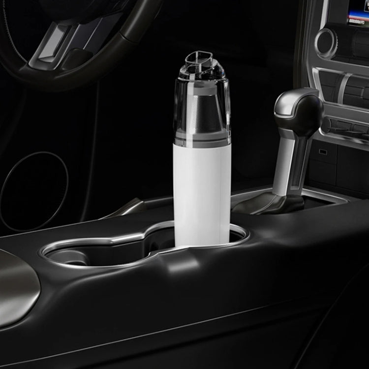 Mini Portable Detachable Wireless Handheld Powerful Car Vacuum Cleaner, Style: Metal Filter (White) - Vacuum Cleaner by PMC TechLife | Online Shopping South Africa | PMC TechLife | Buy Now Pay Later Mobicred
