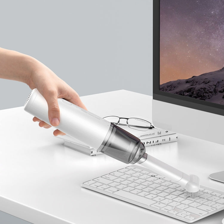 Mini Portable Detachable Wireless Handheld Powerful Car Vacuum Cleaner, Style: Metal Filter (White) - Vacuum Cleaner by PMC TechLife | Online Shopping South Africa | PMC TechLife | Buy Now Pay Later Mobicred