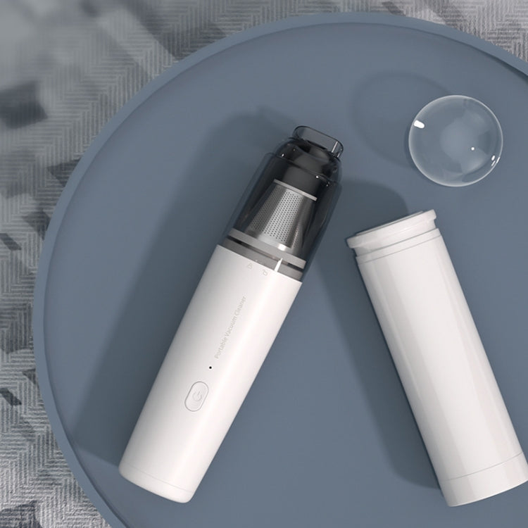 Mini Portable Detachable Wireless Handheld Powerful Car Vacuum Cleaner, Style: Metal Filter (White) - Vacuum Cleaner by PMC TechLife | Online Shopping South Africa | PMC TechLife | Buy Now Pay Later Mobicred