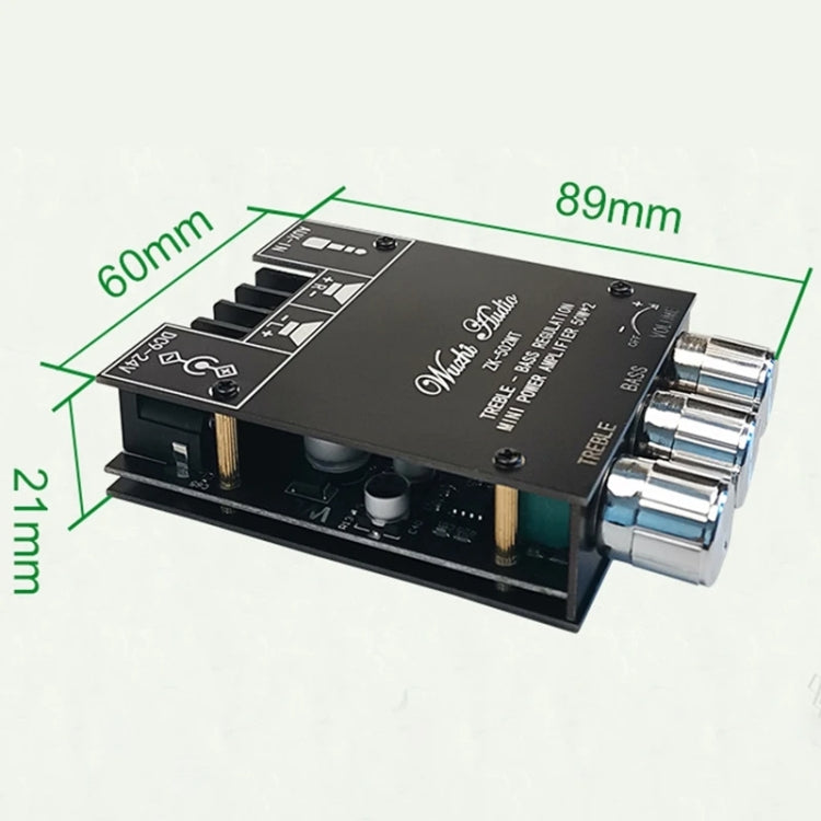 ZK-502MT 50W x 2 2.0 Stereo Bluetooth Audio Digital HIFI Power Pipe Module - Breadboard / Amplifier Board by PMC TechLife | Online Shopping South Africa | PMC TechLife