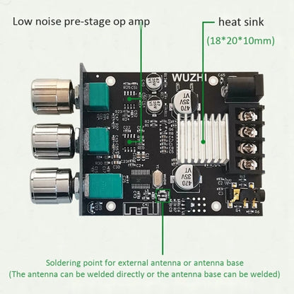 ZK-502MT 50W x 2 2.0 Stereo Bluetooth Audio Digital HIFI Power Pipe Module - Breadboard / Amplifier Board by PMC Jewellery | Online Shopping South Africa | PMC Jewellery