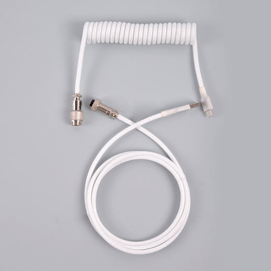 USB-C/Type-C  Mechanical Keyboard Wire Computer Aviation Connector,Cable Length: 3m(White) - Other by PMC Jewellery | Online Shopping South Africa | PMC Jewellery | Buy Now Pay Later Mobicred