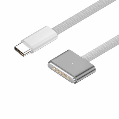 2m For Macbook Air/Pro Series Type-C To Magsafe 3 Braided Magnetic Cable(Gray) - Cable & Adapter by PMC Jewellery | Online Shopping South Africa | PMC Jewellery | Buy Now Pay Later Mobicred