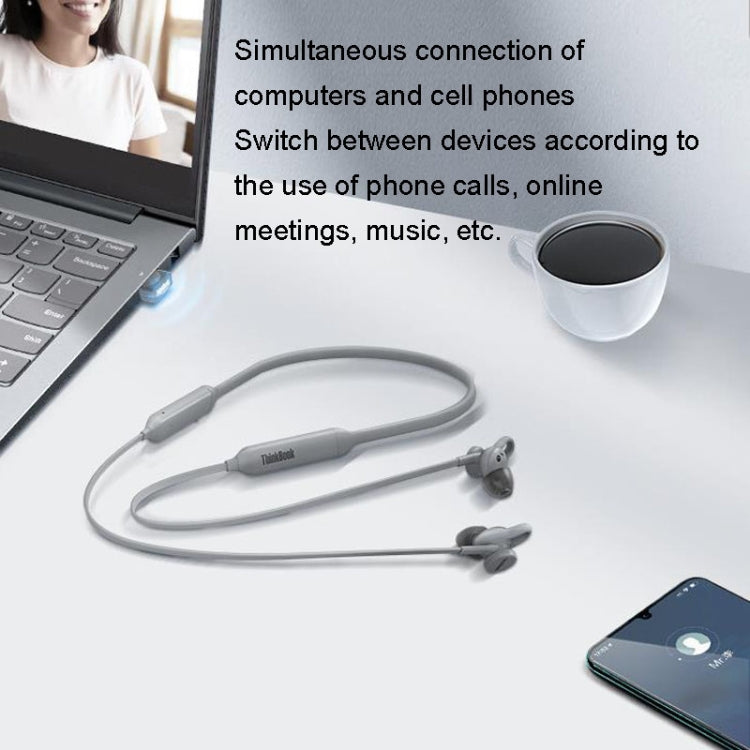 Lenovo ThinkBook UC100 Neckband Dual Wireless Bluetooth Earphone Cell Phone Computer Simultaneous Connection - free shipping - PMC TechLife - Order now!