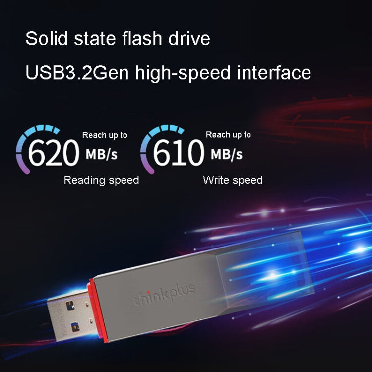 Lenovo Thinkplus TU180 Pro USB3.2 Metal Mobile Flash Drive, Capacity: 1000G - USB Flash Drives by Lenovo | Online Shopping South Africa | PMC Jewellery | Buy Now Pay Later Mobicred