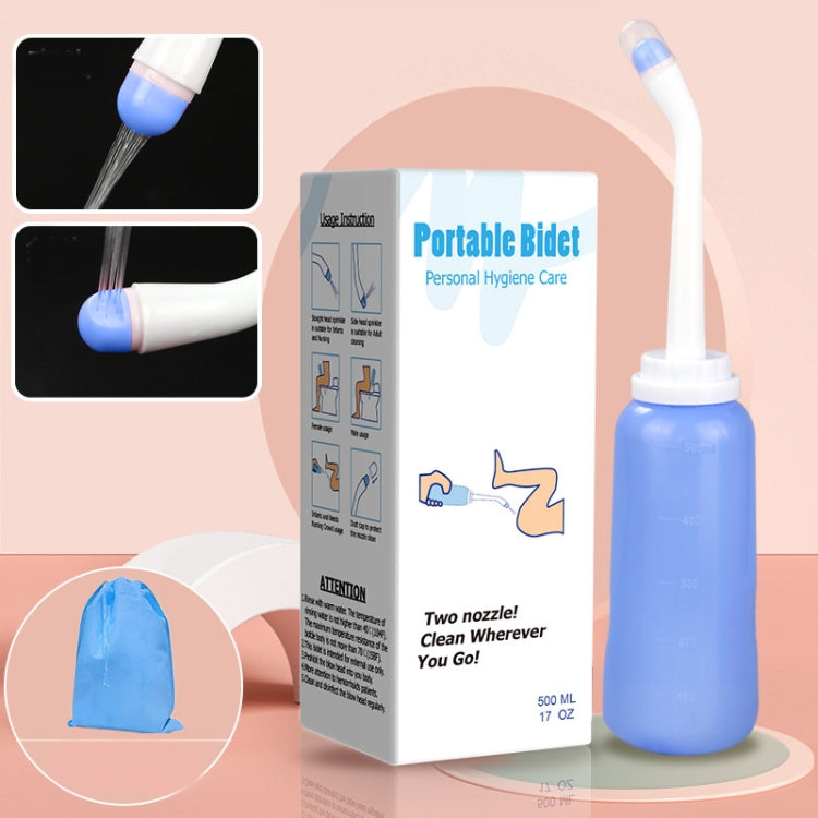 500ml  Portable Travel Bidet Bodily Peri Wash Bottle For Postpartum Care(Blue) - Others by PMC Jewellery | Online Shopping South Africa | PMC Jewellery | Buy Now Pay Later Mobicred