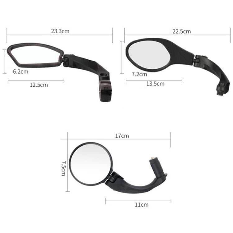 Motorcycle Wide View Rear View Mirror Bicycle Reflector, Color: Round Left - Side Mirrors by PMC TechLife | Online Shopping South Africa | PMC TechLife | Buy Now Pay Later Mobicred