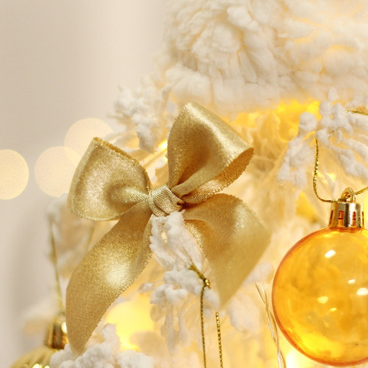 50cm LED Desktop Flocked Mini Christmas Tree Christmas Tree Ornaments Christmas Decorations(White) - Trees by PMC TechLife | Online Shopping South Africa | PMC TechLife