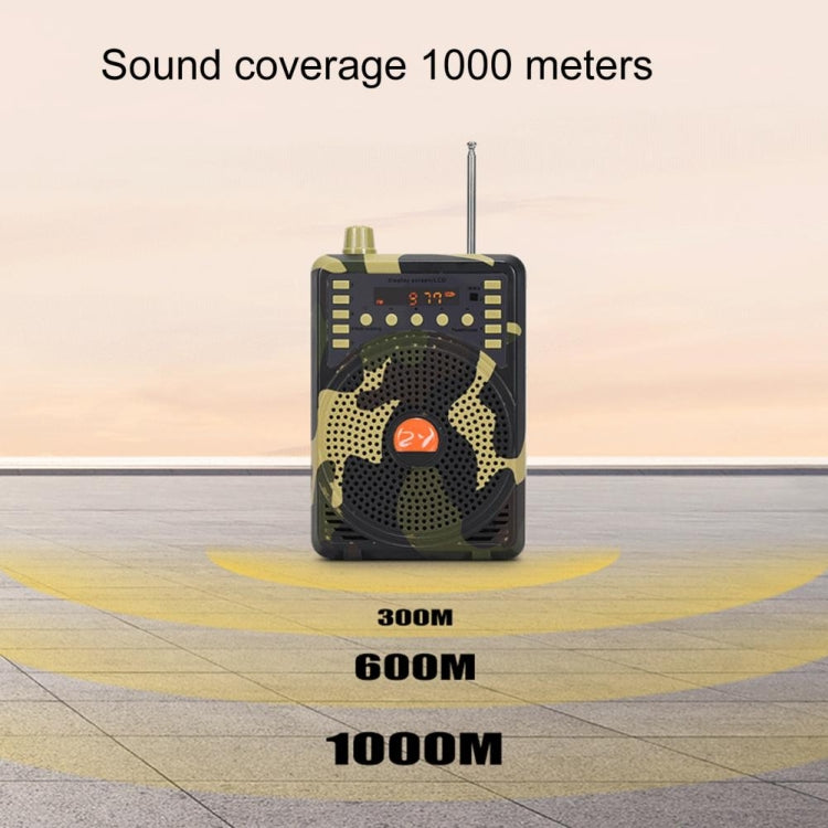 48W Wireless Bluetooth Voice Amplifier with Remote Control Supports USB/TF Card Playback AU Plug(Camouflage) - Midrange Speaker & Frequency Divider by PMC TechLife | Online Shopping South Africa | PMC TechLife | Buy Now Pay Later Mobicred
