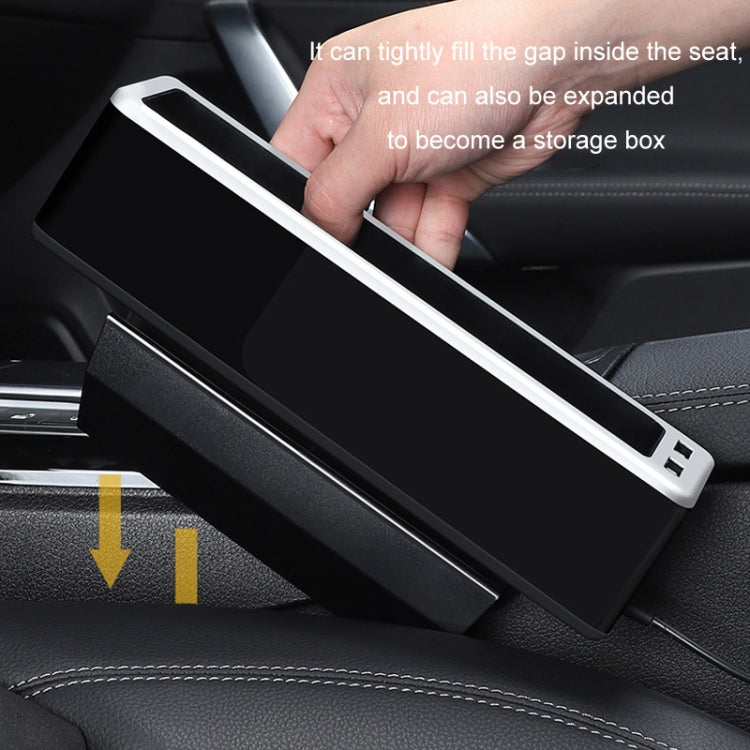 Car Seat Gap Storage Box with 2 USB Charging Port, Color:  Principal Driver Gray - Stowing Tidying by PMC Jewellery | Online Shopping South Africa | PMC Jewellery | Buy Now Pay Later Mobicred