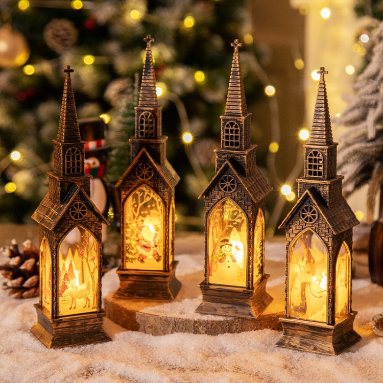 Christmas Decoration Lamps Church Shape Night Light Electronic Candle Candlelight, Style: Angel - Decoration Lamps by PMC Jewellery | Online Shopping South Africa | PMC Jewellery