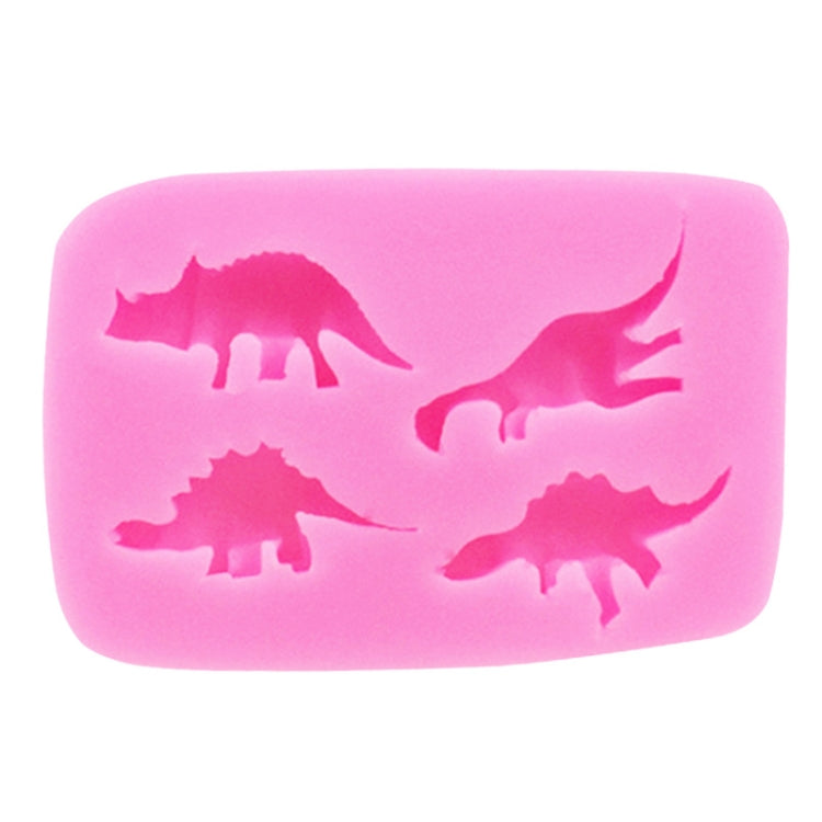 Dinosaur Silicone Mold Fondant Chocolate Cake Decoration Mold(Pink) - Food Molds by PMC Jewellery | Online Shopping South Africa | PMC Jewellery