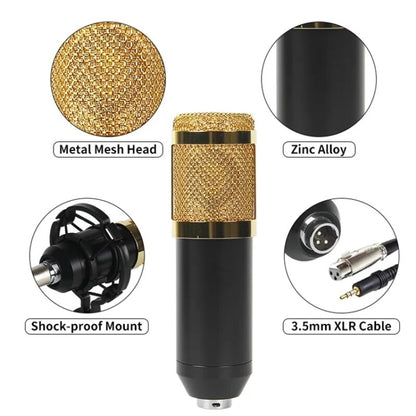 BM800+V8S Sound Card Set  Audio Condenser Mic Studio Singing Microphone - Microphone Audio Cable & Connector by PMC Jewellery | Online Shopping South Africa | PMC Jewellery | Buy Now Pay Later Mobicred