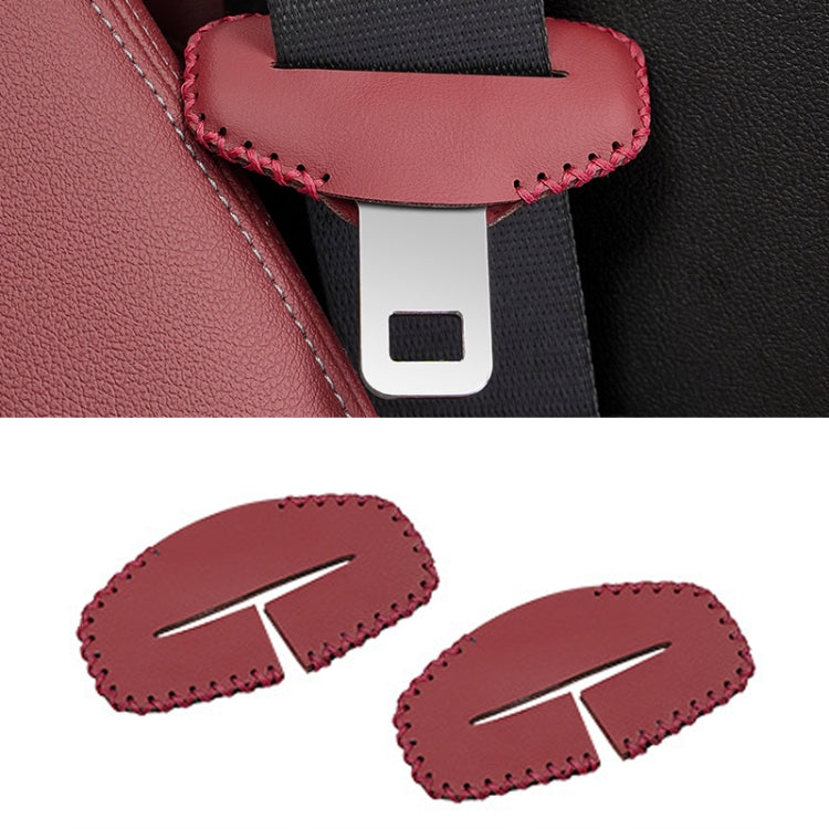 For BMW 1pair Seatbelt Insert Protector Bumper Belt Chuck Decoration(Red) - Seat Belts & Padding by PMC Jewellery | Online Shopping South Africa | PMC Jewellery | Buy Now Pay Later Mobicred