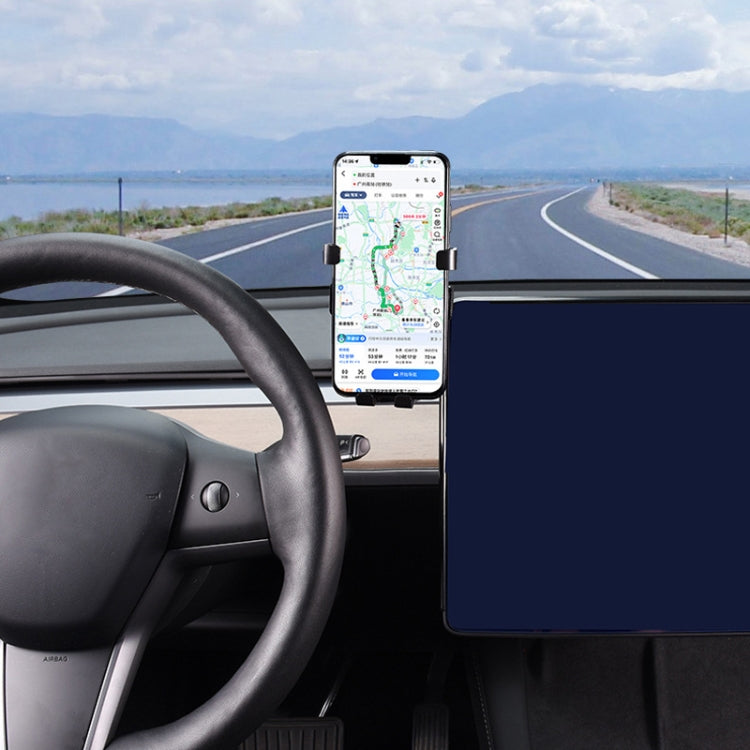 For Tesla 2019-2022 Model3/Y Car Central Control Screen Mobile Phone Holder(1set) - Car Holders by PMC TechLife | Online Shopping South Africa | PMC TechLife | Buy Now Pay Later Mobicred