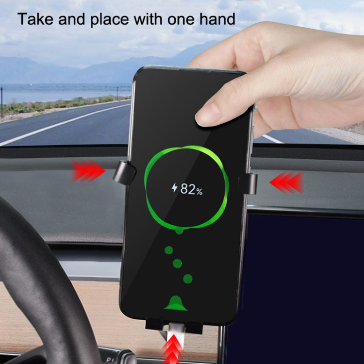 For Tesla 2019-2022 Model3/Y Car Central Control Screen Mobile Phone Holder(1set) - Car Holders by PMC TechLife | Online Shopping South Africa | PMC TechLife | Buy Now Pay Later Mobicred