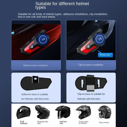 X7 Motorcycle Helmet Bluetooth Headset Riding Navigation Listening Song Soft Hard Wheat(Red) - Motorcycle Walkie Talkie by PMC Jewellery | Online Shopping South Africa | PMC Jewellery | Buy Now Pay Later Mobicred