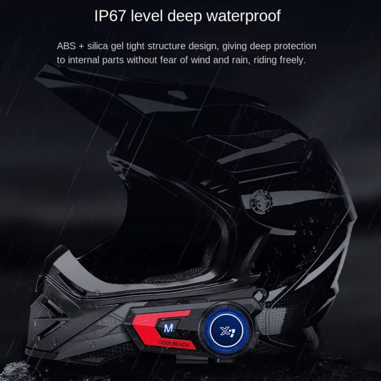 X7 Motorcycle Helmet Bluetooth Headset Riding Navigation Listening Song Soft Hard Wheat(Red) - Motorcycle Walkie Talkie by PMC Jewellery | Online Shopping South Africa | PMC Jewellery | Buy Now Pay Later Mobicred