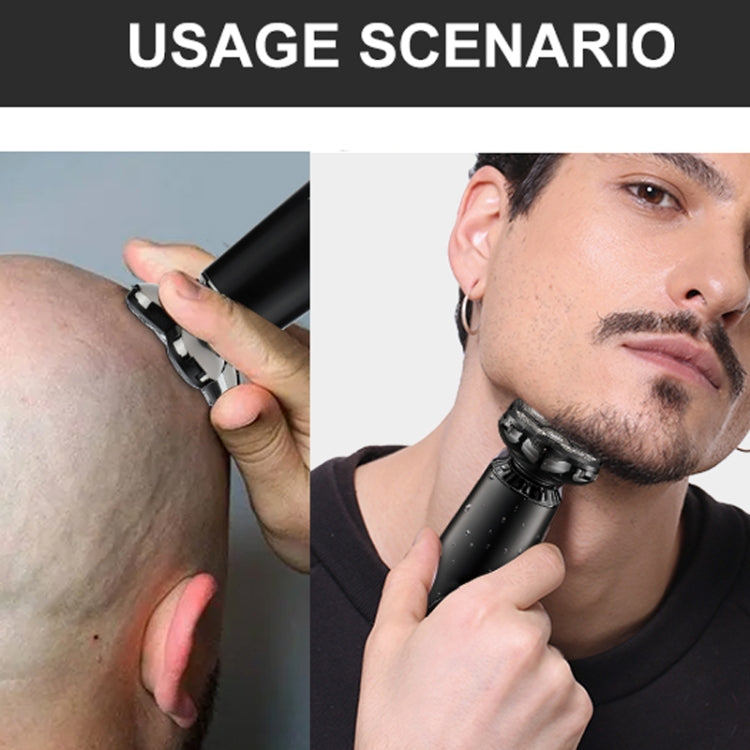 Men Multifunctional Electrical Shaver Rechargeable 5-Blade Shaving Razor(Dark Blue) - Electric Shavers by PMC TechLife | Online Shopping South Africa | PMC TechLife | Buy Now Pay Later Mobicred