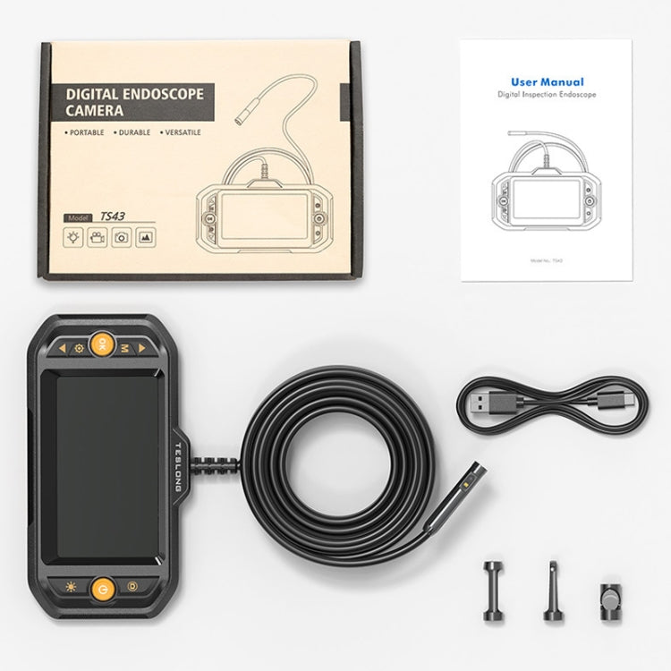 Teslong TS43S HD Camera Probe 4.3 Inch Screen All-In-One Industrial Borescope Auto Repair Tools, Specification: 8.0mm Dual Lens - free shipping - PMC TechLife - Order now!