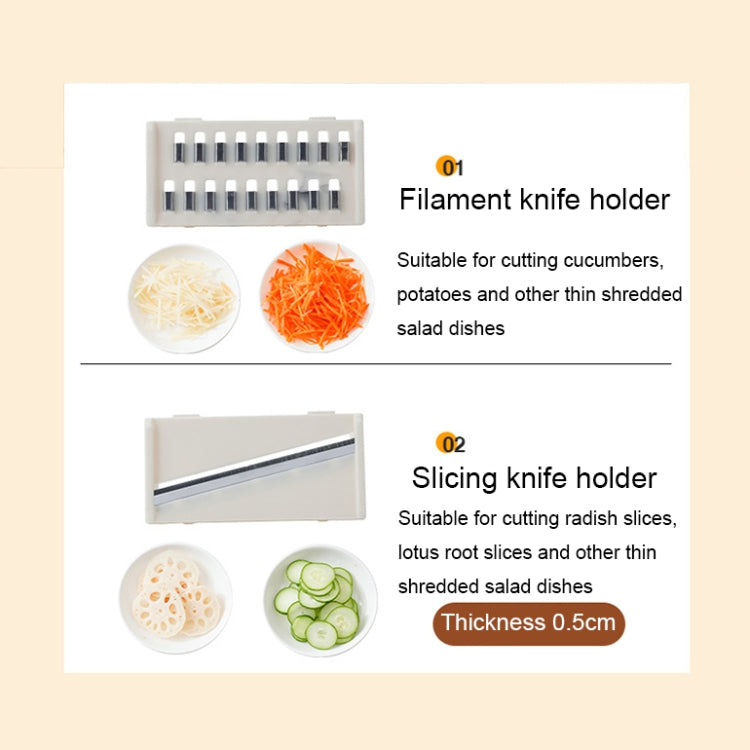 Multifunctional Vegetable Dehydrator Large Capacity Kitchen Drain Basket Household Grater Slicer(Green) - Filters by PMC TechLife | Online Shopping South Africa | PMC TechLife | Buy Now Pay Later Mobicred