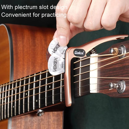 Galux GC501A Acoustic Guitar Pitch Clip Folk Ukulele Metal Clip With Storage Bag, Color: Black - Guitar Tuner by Galux | Online Shopping South Africa | PMC Jewellery