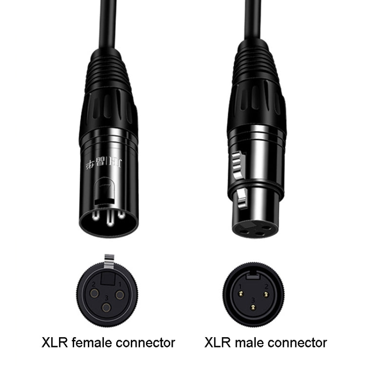 JINGHUA Microphone Cable XLR Male To Female Balanced Cable Mixing Console Amplifier Audio Cable, Length: 10M - Microphone Audio Cable & Connector by JINGHUA | Online Shopping South Africa | PMC Jewellery | Buy Now Pay Later Mobicred