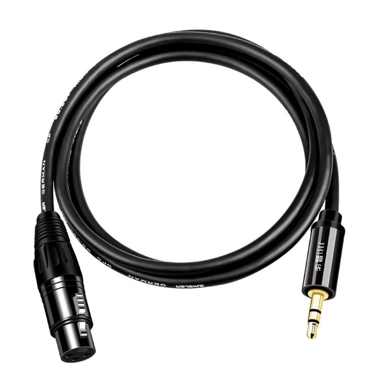 JINGHUA 3.5mm Male To XLR Female Microphone Cable Computer Mixer Audio Cable, Length: 10m - Microphone Audio Cable & Connector by JINGHUA | Online Shopping South Africa | PMC Jewellery | Buy Now Pay Later Mobicred