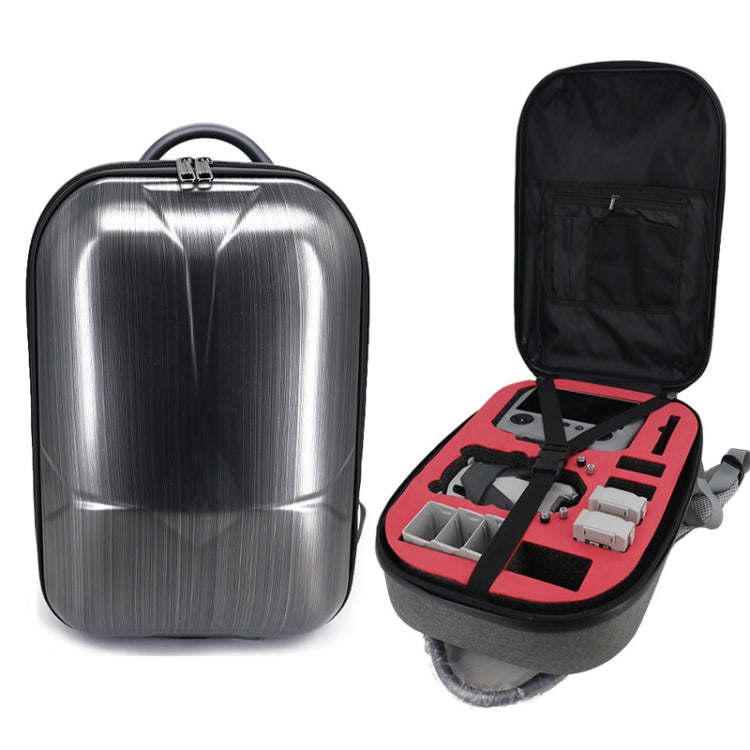 For DJI Mini 4 Pro Drone Storage Bag Carbon Fiber Backpack, Spec: Brushed Style - Carry Cases & Bags by PMC TechLife | Online Shopping South Africa | PMC TechLife | Buy Now Pay Later Mobicred