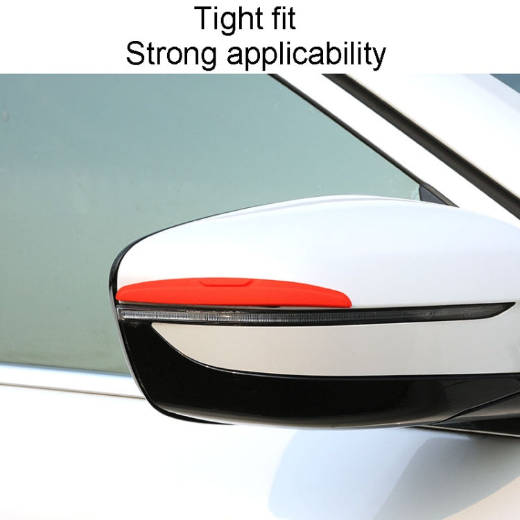SHANSHI 4pcs /Pack 7753 Car Door Anti-Collision Silicone Strip Bumper Mirror Thickening Decorative Stickers(Black) - Anti Collision Sticker by SHANSHI | Online Shopping South Africa | PMC Jewellery | Buy Now Pay Later Mobicred