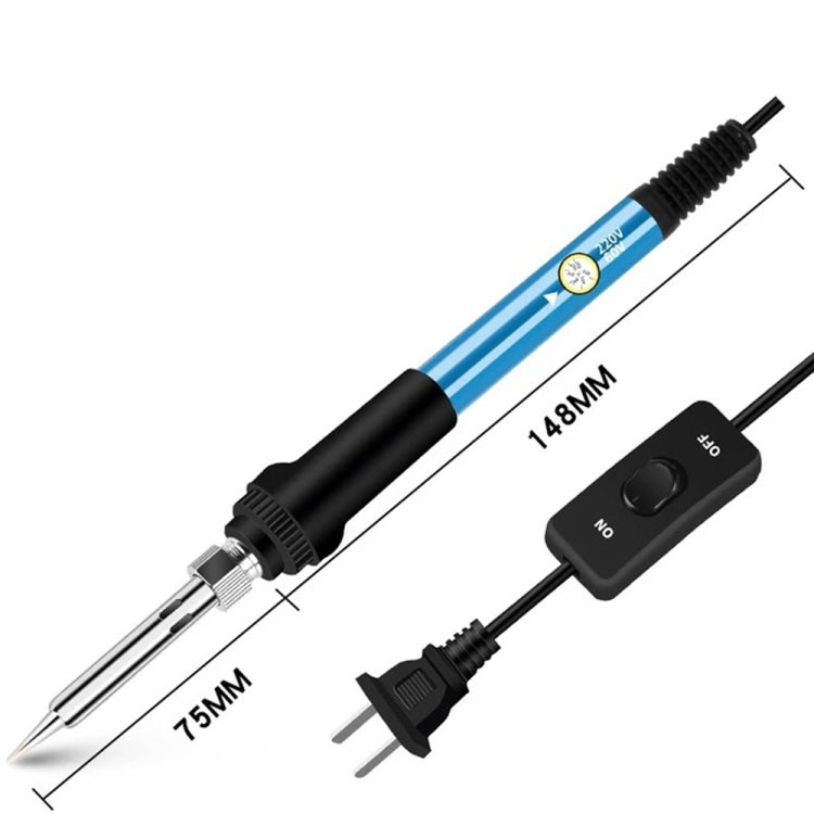 19 in 1 60W Adjustable Temperature Soldering Iron Multimeter Tool Set, Color: Blue US Plug - free shipping - PMc TechLife - Order now!