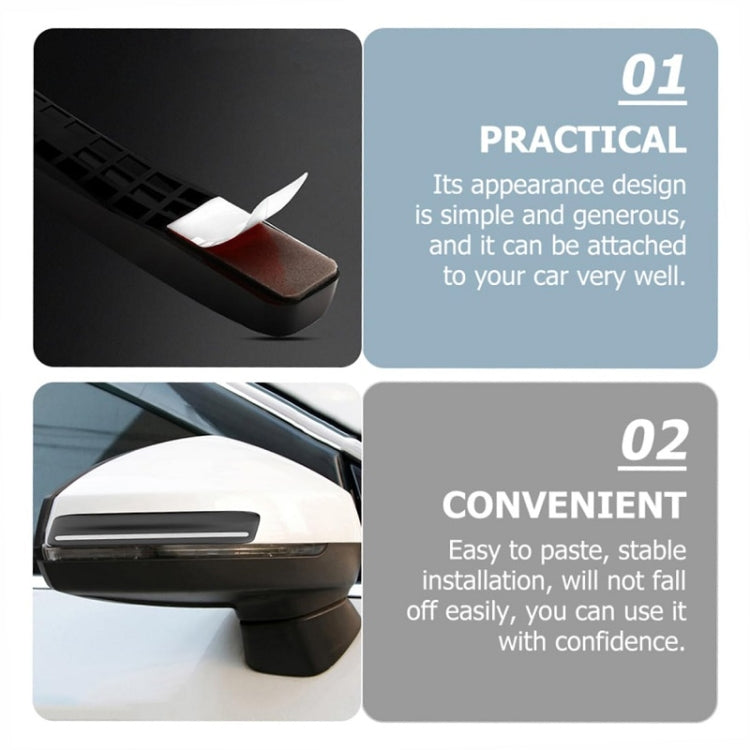 4pcs/set Car Rearview Mirror Body ABS Anti-collision Strip(Pearl White) - Anti Collision Sticker by PMC Jewellery | Online Shopping South Africa | PMC Jewellery | Buy Now Pay Later Mobicred