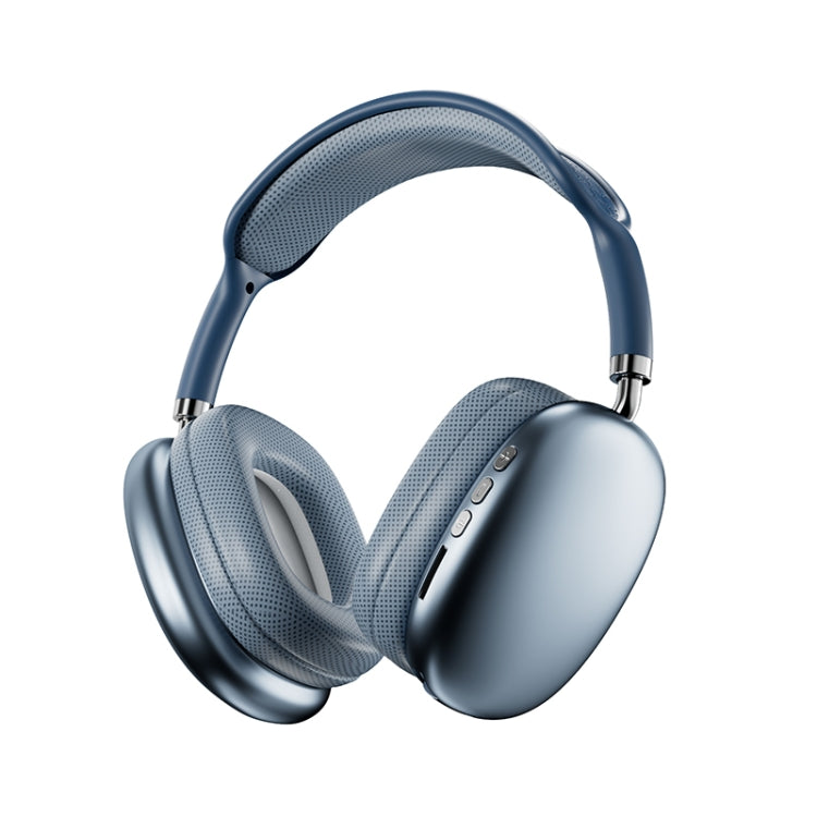 P9 Pro Max HiFi Sound Effect Noise Reduction Wireless Bluetooth Headset(Blue) - Headset & Headphone by PMC TechLife | Online Shopping South Africa | PMC TechLife