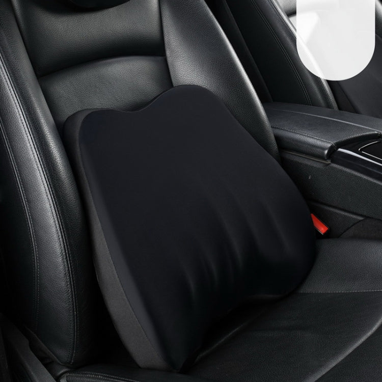 Car Memory Foam Neck Pillow Car Neck Rest Silk Pillow Car Seat Cervical Cushion, Style: Lumbar Pad Black - Seat Accessories by PMC Jewellery | Online Shopping South Africa | PMC Jewellery | Buy Now Pay Later Mobicred