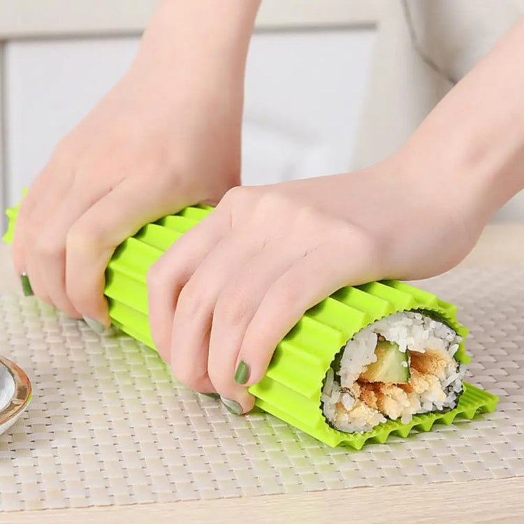 Silicone Sushi Curtain Hand Roll Mold Double-sided Kimbap Tool(Green) - Gadgets by PMC TechLife | Online Shopping South Africa | PMC TechLife