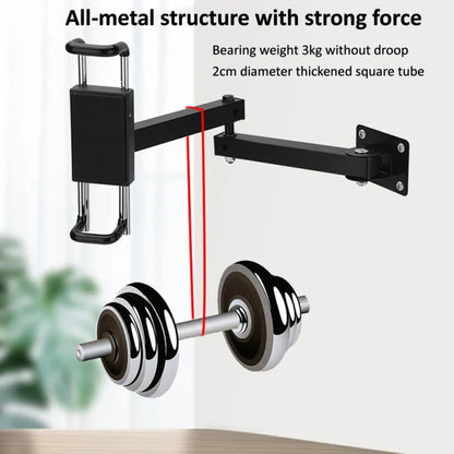 Tablet Wall Mount Holder Foldable Extendable Aluminum Alloy Mount With Anti Theft Security Lock - Lazy Bracket by PMC Jewellery | Online Shopping South Africa | PMC Jewellery