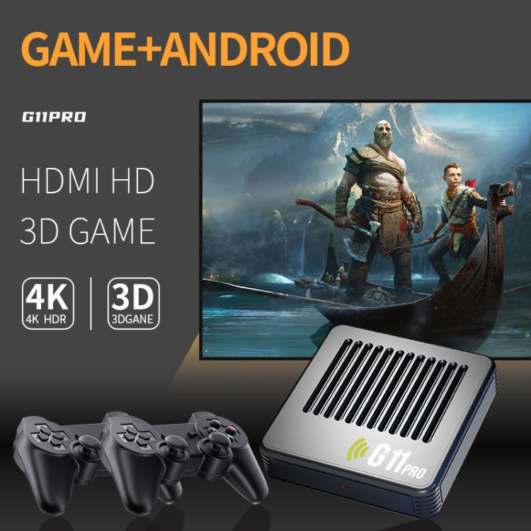 G11 PRO Game Machine TV Box Dual System HDMI HD 4K Retro Arcade, Style: 128G+Charging Handle - Pocket Console by PMC Jewellery | Online Shopping South Africa | PMC Jewellery | Buy Now Pay Later Mobicred