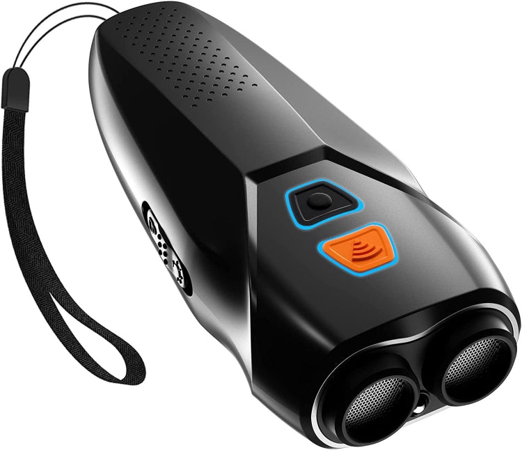 Ultrasonic Dog Repeller Stop Barker Dual Probe High Power Repeller Handheld Dog Trainer(Black) - Training Aids by PMC TechLife | Online Shopping South Africa | PMC TechLife | Buy Now Pay Later Mobicred