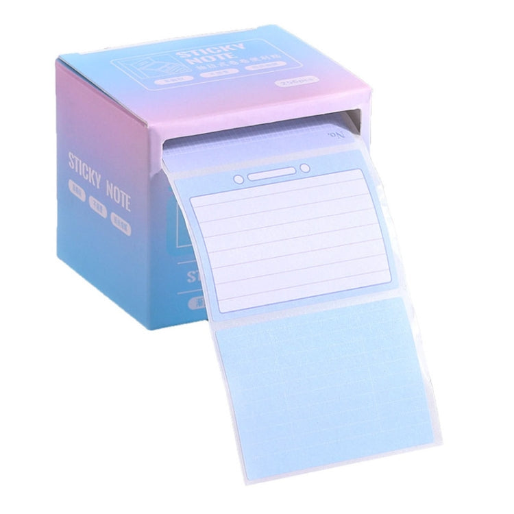 256pcs /Box Pull Out Sticky Notes Office Memo Ticket Paper(Gradient Blue) - Memo Paper by PMC TechLife | Online Shopping South Africa | PMC TechLife | Buy Now Pay Later Mobicred