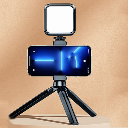 Portable Phone Desktop Live Fill Light Mini Pocket Light Shooting Camera Fill Lamp, Style: RGB Full Color With Tripod+Hot Boots+Clip -  by PMC Jewellery | Online Shopping South Africa | PMC Jewellery