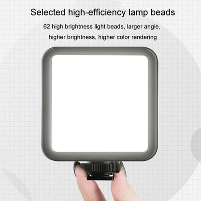 Portable Phone Desktop Live Fill Light Mini Pocket Light Shooting Camera Fill Lamp, Style: RGB Full Color With Tripod+Hot Boots+Clip -  by PMC Jewellery | Online Shopping South Africa | PMC Jewellery